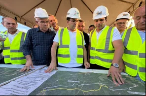 Rafael Fonteles e Leo Sobral visitam obras de recuperação da rodovia PI 240 no Sul do Piauí